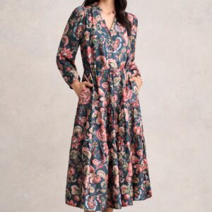 Printed Jacquard Dress - Tapestry Print